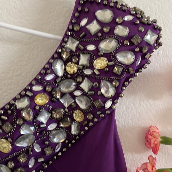 Bebe Cocktail Dress 💜 Size XS-S - Picture 2 of 12